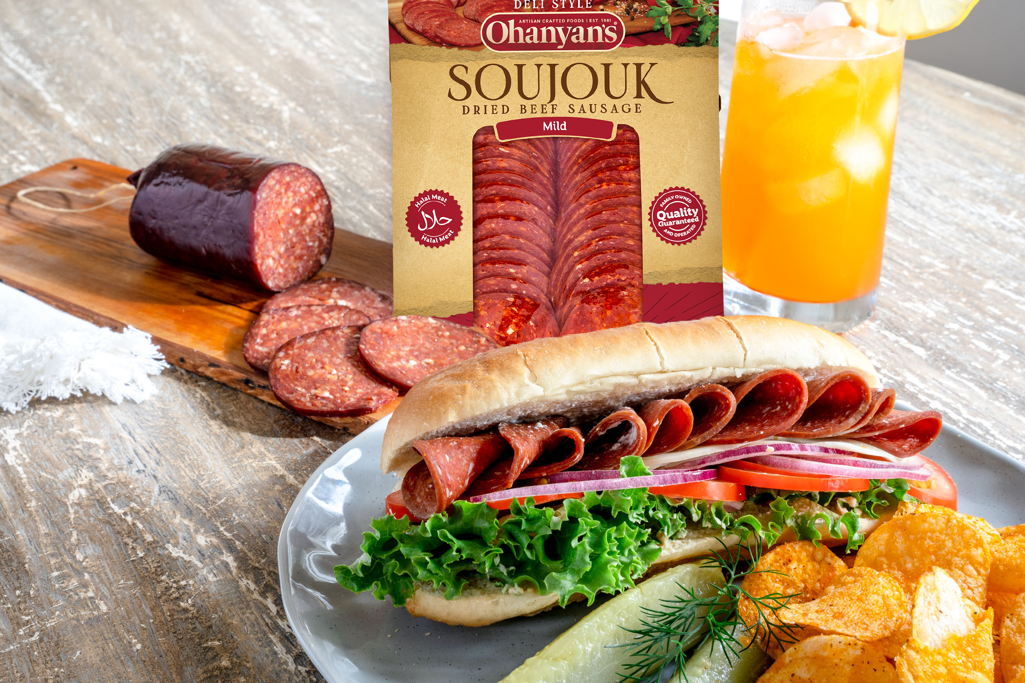 Ohanyan's Soujouk Sandwich Recipe Photography